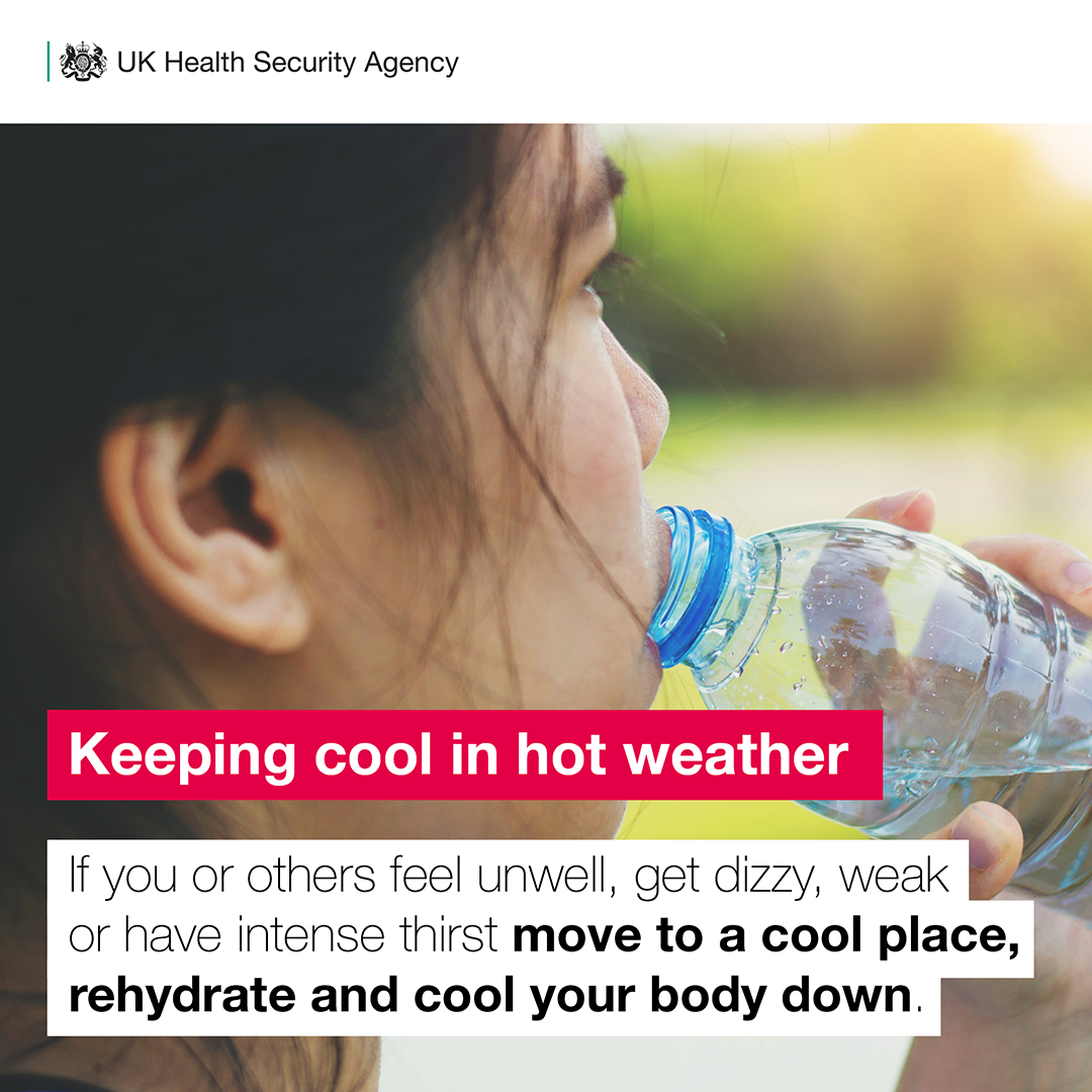 Image for the article NHS issues heatwave advice for Gloucestershire