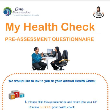 Pre-Health Check Questionnaire